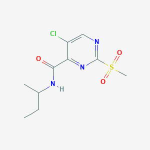 N-(butan-2-yl)-5-chloro-2-(methylsulfonyl)pyrimidine-4-carboxamide