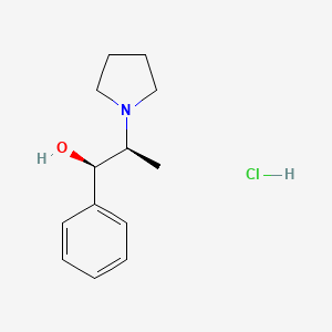 molecular formula C13H20ClNO B1511027 (1R,2S)-1-Phenyl-2-(1-pyrrolidinyl)propan-1-ol hydrochloride CAS No. 210558-66-0