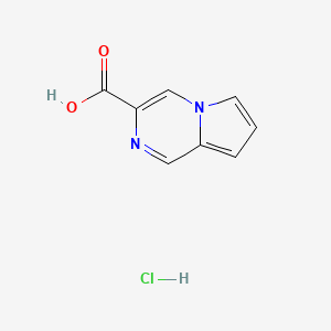 molecular formula C8H7ClN2O2 B1511028 Pyrrolo[1,2-a]pyrazine-3-carboxylic acid hydrochloride 