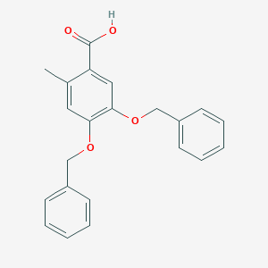 molecular formula C22H20O4 B151103 4,5-双(苄氧基)-2-甲基苯甲酸 CAS No. 127531-39-9