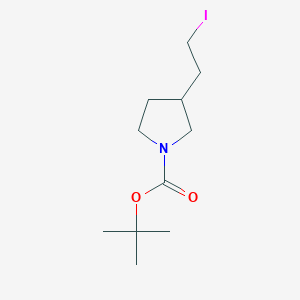 molecular formula C11H20INO2 B1511031 tert-Butyl 3-(2-iodoethyl)pyrrolidine-1-carboxylate 