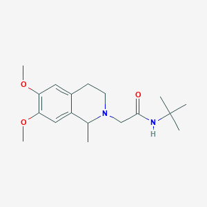 N-tert-butyl-2-(6,7-dimethoxy-1-methyl-3,4-dihydroisoquinolin-2(1H)-yl)acetamide