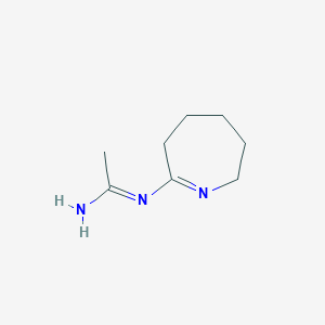 (1Z)-N'-(3,4,5,6-tetrahydro-2H-azepin-7-yl)ethanimidamide