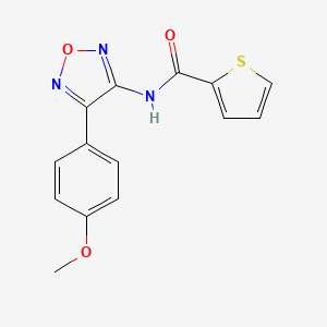 N-[4-(4-methoxyphenyl)-1,2,5-oxadiazol-3-yl]thiophene-2-carboxamide