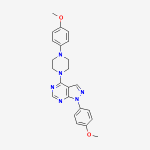 1-(4-methoxyphenyl)-4-[4-(4-methoxyphenyl)piperazin-1-yl]-1H-pyrazolo[3,4-d]pyrimidine