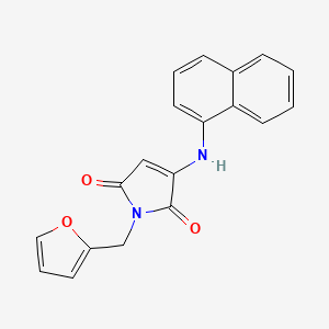 1-(furan-2-ylmethyl)-3-(naphthalen-1-ylamino)-1H-pyrrole-2,5-dione