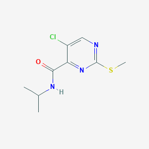 5-chloro-2-(methylsulfanyl)-N-(propan-2-yl)pyrimidine-4-carboxamide