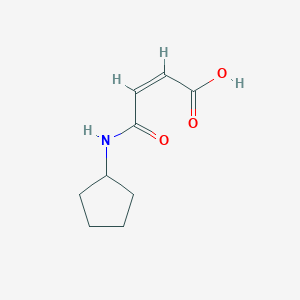 molecular formula C9H13NO3 B15110451 (Z)-3-(Cyclopentylcarbamoyl)propenoic acid 