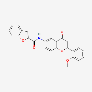 N-[2-(2-methoxyphenyl)-4-oxo-4H-chromen-6-yl]-1-benzofuran-2-carboxamide