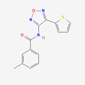 3-methyl-N-[4-(thiophen-2-yl)-1,2,5-oxadiazol-3-yl]benzamide