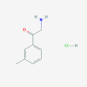 molecular formula C9H12ClNO B1511048 2-Amino-1-(m-tolyl)ethanone hydrochloride CAS No. 70785-83-0