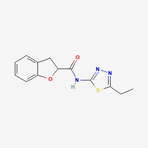 molecular formula C13H13N3O2S B15110481 N-(5-ethyl-1,3,4-thiadiazol-2-yl)-2,3-dihydro-1-benzofuran-2-carboxamide 