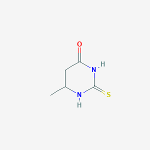 molecular formula C5H8N2OS B15110492 6-methyl-2-thioxotetrahydropyrimidin-4(1H)-one CAS No. 6300-93-2