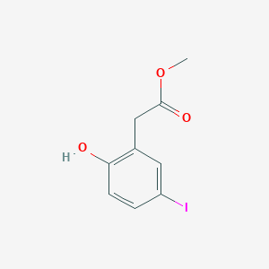 molecular formula C9H9IO3 B1511051 Methyl 2-(2-hydroxy-5-iodophenyl)acetate 