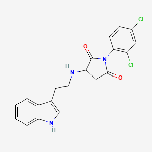 1-(2,4-dichlorophenyl)-3-{[2-(1H-indol-3-yl)ethyl]amino}pyrrolidine-2,5-dione