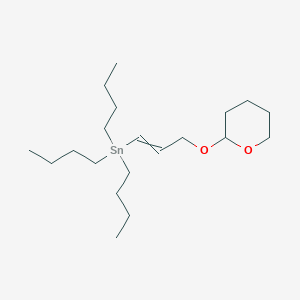 molecular formula C20H40O2Sn B1511053 Tributyl{3-[(oxan-2-yl)oxy]prop-1-en-1-yl}stannane CAS No. 55723-10-9