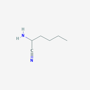 molecular formula C6H12N2 B15110577 2-Aminohexanenitrile CAS No. 27243-20-5