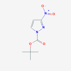 molecular formula C8H11N3O4 B1511060 tert-Butyl 3-nitro-1H-pyrazole-1-carboxylate CAS No. 1253792-38-9