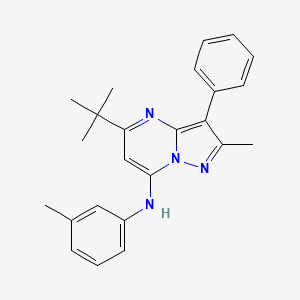 5-tert-butyl-2-methyl-N-(3-methylphenyl)-3-phenylpyrazolo[1,5-a]pyrimidin-7-amine