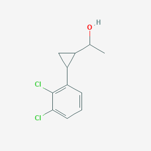 molecular formula C11H12Cl2O B15110608 Cyclopropanemethanol, 2-(2,3-dichlorophenyl)-alpha-methyl- CAS No. 1269530-16-6