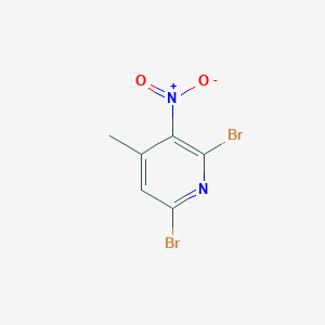 molecular formula C6H4Br2N2O2 B1511064 2,6-Dibromo-4-methyl-3-nitropyridine CAS No. 593671-26-2