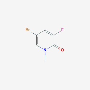 molecular formula C6H5BrFNO B1511065 5-Bromo-3-fluoro-1-methylpyridin-2(1H)-one CAS No. 1352152-46-5