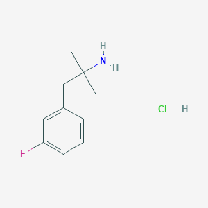 molecular formula C10H15ClFN B1511066 1-(3-Fluorophenyl)-2-methylpropan-2-amine hydrochloride CAS No. 2194-88-9