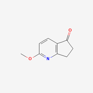molecular formula C9H9NO2 B1511068 2-Methoxy-6,7-dihydro-5H-cyclopenta[b]pyridin-5-one CAS No. 1196154-17-2