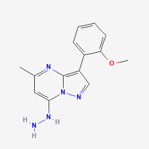 7-Hydrazinyl-3-(2-methoxyphenyl)-5-methylpyrazolo[1,5-a]pyrimidine