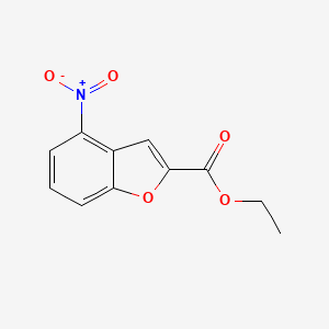 molecular formula C11H9NO5 B1511072 Ethyl 4-nitrobenzofuran-2-carboxylate CAS No. 69604-01-9