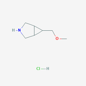 molecular formula C7H14ClNO B15110731 6-(Methoxymethyl)-3-azabicyclo[3.1.0]hexane hydrochloride 