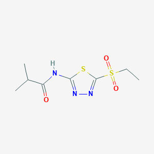 N-[5-(ethylsulfonyl)-1,3,4-thiadiazol-2-yl]-2-methylpropanamide