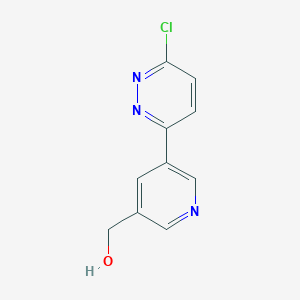 molecular formula C10H8ClN3O B1511085 (5-(6-Chloropyridazin-3-yl)pyridin-3-yl)methanol CAS No. 1346809-26-4
