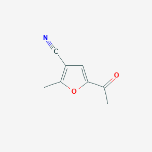 molecular formula C8H7NO2 B1511086 5-Acetyl-2-methylfuran-3-carbonitrile CAS No. 50626-10-3