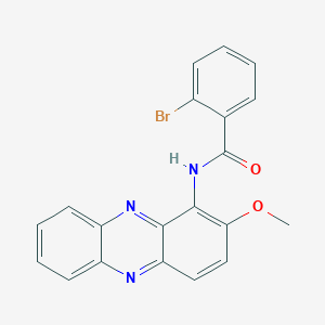 molecular formula C20H14BrN3O2 B15110901 2-bromo-N-(2-methoxyphenazin-1-yl)benzamide 