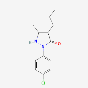 1-(4-chlorophenyl)-3-methyl-4-propyl-1H-pyrazol-5-ol