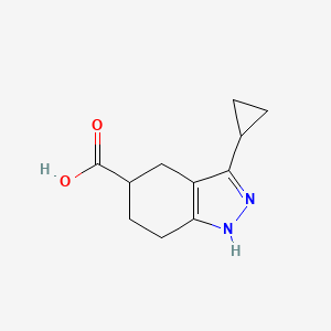 molecular formula C11H14N2O2 B1511094 3-Cyclopropyl-4,5,6,7-tetrahydro-1H-indazole-5-carboxylic acid 