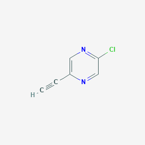 molecular formula C6H3ClN2 B1511095 2-氯-5-乙炔基吡嗪 CAS No. 1196153-73-7