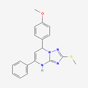 7-(4-Methoxyphenyl)-2-(methylsulfanyl)-5-phenyl-4,7-dihydro[1,2,4]triazolo[1,5-a]pyrimidine