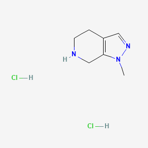 molecular formula C7H13Cl2N3 B1511097 1-甲基-4,5,6,7-四氢-1H-吡唑并[3,4-c]吡啶二盐酸盐 CAS No. 1228878-69-0
