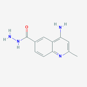 4-Amino-2-methyl-quinoline-6-carboxylic acid hydrazide