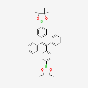 molecular formula C38H42B2O4 B1511099 2,2'-[1,2-Diphenylethene-1,2-diylbis(4,1-phenylene)]bis(4,4,5,5-tetramethyl-1,3,2-dioxaborolane) 
