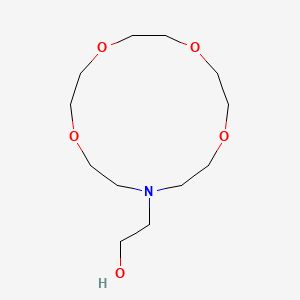 molecular formula C12H25NO5 B15110992 1,4,7,10-Tetraoxa-13-azacyclopentadecane-13-ethanol CAS No. 81331-60-4