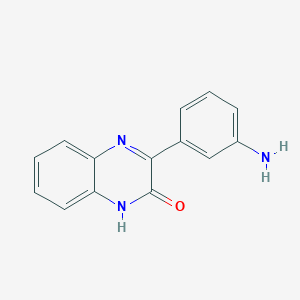 molecular formula C14H11N3O B15110999 3-(3-Aminophenyl)quinoxalin-2-ol 