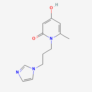 4-hydroxy-1-[3-(1H-imidazol-1-yl)propyl]-6-methylpyridin-2(1H)-one