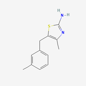 4-Methyl-5-[(3-methylphenyl)methyl]-2,3-dihydro-1,3-thiazol-2-imine