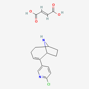 molecular formula C17H19ClN2O4 B1511107 2-(6-Chloro-3-pyridinyl)-9-azabicyclo[4.2.1]non-2-ene fumarate 