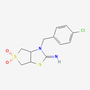 3-(4-chlorobenzyl)tetrahydrothieno[3,4-d][1,3]thiazol-2(3H)-imine 5,5-dioxide