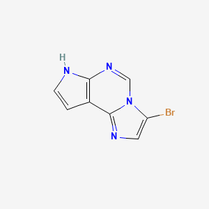 molecular formula C8H5BrN4 B1511108 3-Bromo-7H-imidazo[1,2-C]pyrrolo[3,2-E]pyrimidine CAS No. 1404299-76-8
