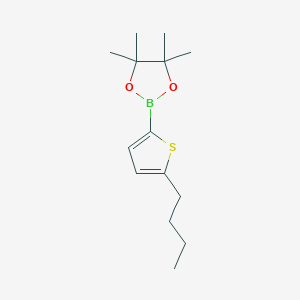 molecular formula C14H23BO2S B1511109 2-(5-Butylthiophen-2-yl)-4,4,5,5-tetramethyl-1,3,2-dioxaborolane 